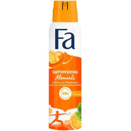 Fa Deodorant Spray Empowering Moments 150ml - Sinaasappelschil & Basilicum - Tot 48u Bescherming