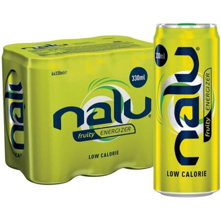 Nalu Fruity Energizer Original 6 x 250ml – Sleek Blikjes – Low Calorie