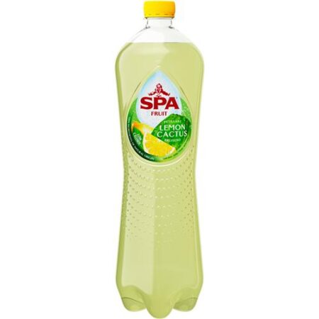 Spa Fruit Lemon Cactus – Limonade – Citroen & Cactus Smaak – Bruisend – 1,25L- PET Fles