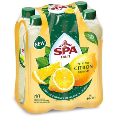 Spa Fruit Citroen – Limonade – Bruisend – 6 x 40cl