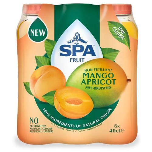 Spa Fruit Limonade Mango Abrikoos - Niet-Bruisend - 6 x 40cl