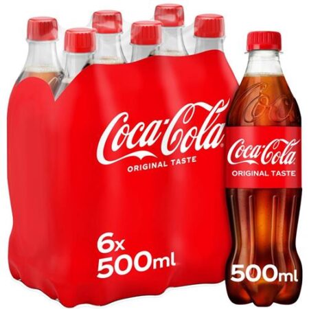 Coca-Cola Original Taste 6 x 500ml – PET