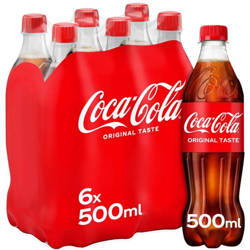 Coca-Cola Original Taste 6 x 500ml – PET
