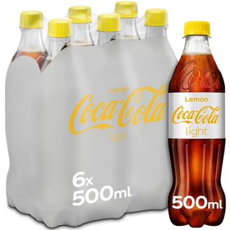 Coca Cola Light Lemon 6 x 500ml - PET Flesjes - 6-Pack