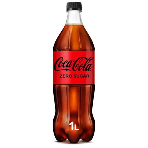 Coca Cola Zero 1L – PET Fles - Suikervrij