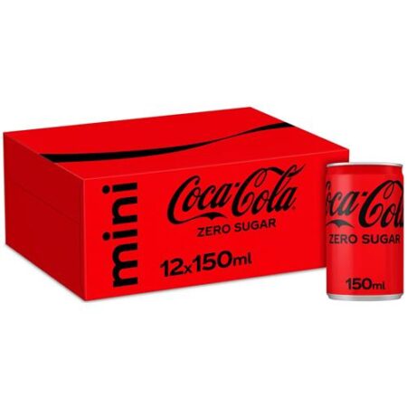 Coca Cola Zero Mini - 12 x 150ml - Mini Blikjes - 12-Pack