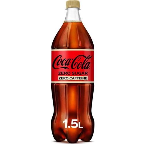 Coca Cola Zero Sugar Cafeïne Free 1,5L - PET Fles - Zonder Caffeïne - Zonder Suiker