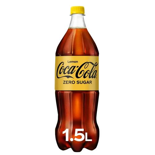 Coca Cola Zero Lemon 1,5L – PET Fles – Met Citroensmaak - Afbeelding 2