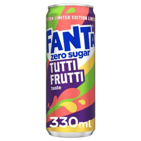 Fanta Zero Sugar Tutti Frutti 330ml – Suikervrije Frisdrank - Limited Edition