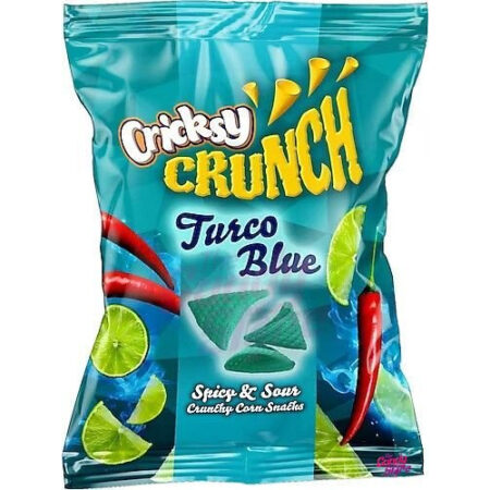 Cricksy Crunchy Chips Turco Blue Chilli & Lime 120g