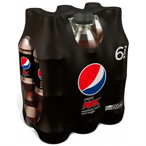 Pepsi Zero 6 x 50cl - PET Flessen - 6-Pack