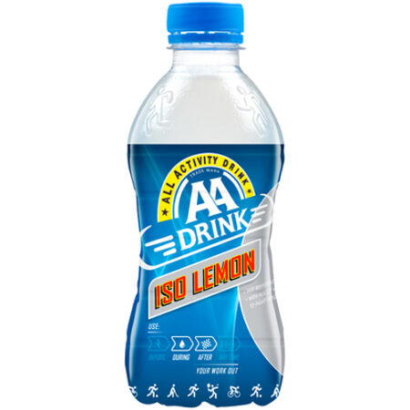 AA Drink Iso Lemon 330ml – PET Fles – Tijdens Sport - Isotone Samenstelling