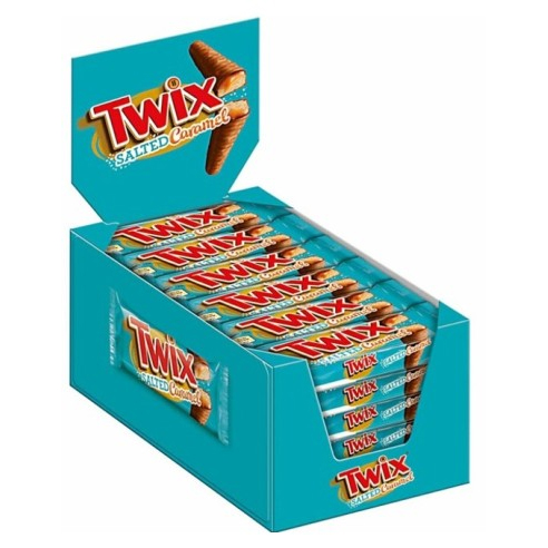 Twix Salted Caramel 32 x 46g - Display Verpakking - Biscuit Met Melkchocolade & Gezouten Karamel
