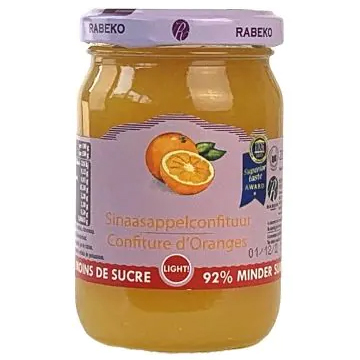 Rabeko Confituur Light 235g Appelsien