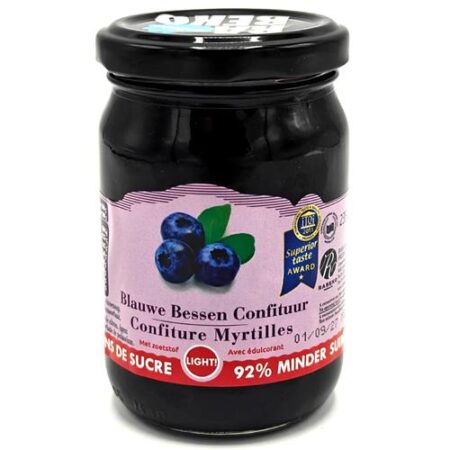 Rabeko Confituur Light 235g Blauwe Bessen