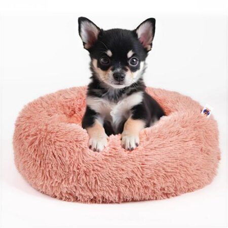 Pet Perfect Fluffy Donut Hondenmand - Roze - 60 cm