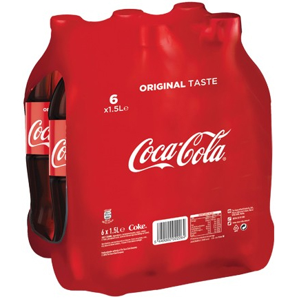 Coca Cola Original 6 x 1,5L - PET Flessen - INT