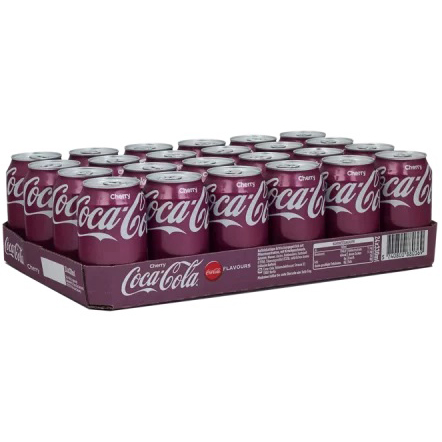 Coca Cola Cherry DK 24 x 33cl Blikjes - Afbeelding 2