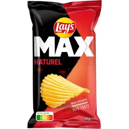 Lays Max Crunch Chips Naturel 185g