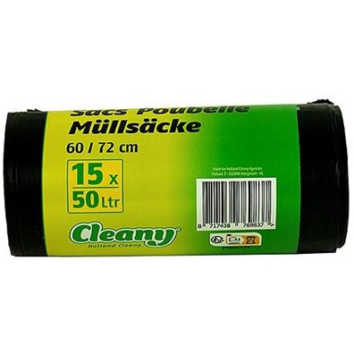 Cleany Huisvuilzakken 15 x 50L