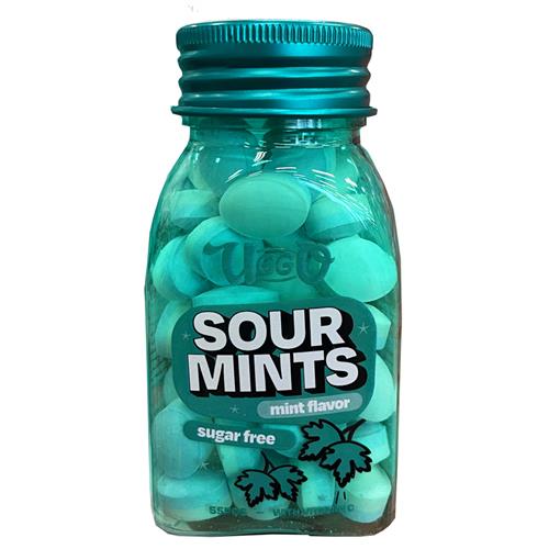 Uggo Sour Mints 45g suikervrij - Munt