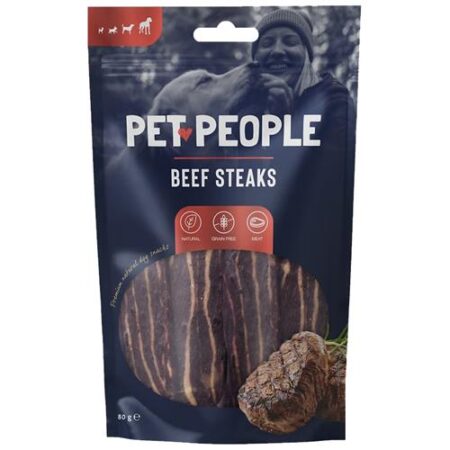 Pet People beef steaks 80g