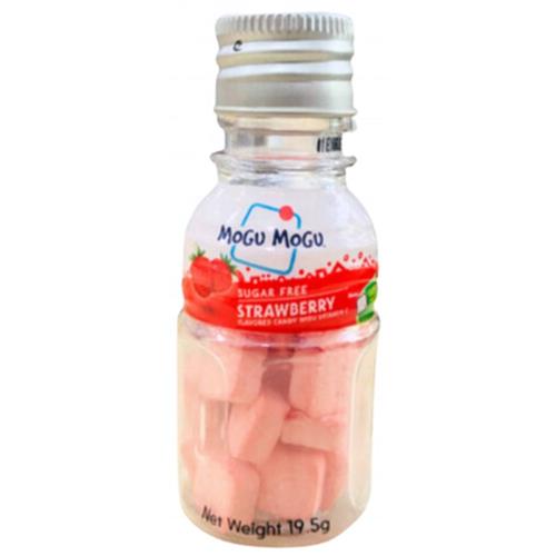 Mogu Mogu Muntjes Suikervrij 19.5g - Aardbei