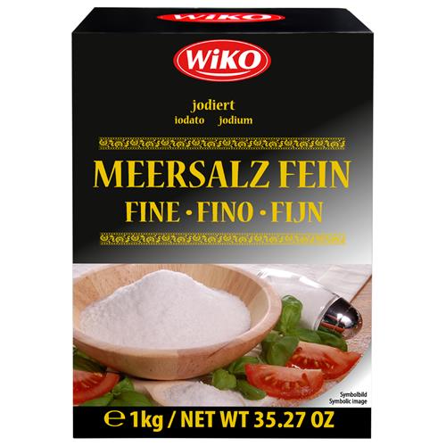 Zeezout fijn 1 kg | Wiko gejodeerd zeezout