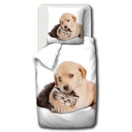 Dekbedovertrek Puppy's 140x200cm