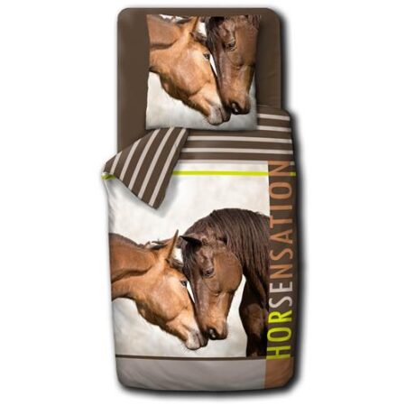 Dekbedovertrek Paard 140x200cm