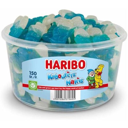 Haribo Kabouters 1,350kg – Fruitgom Snoepjes In Hersluitbare Pot – 150 Stuks – Bulk Snoep