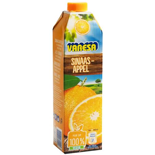 Varesa Sinaasappelsap 1L - Brik - 100% Puur Sap - Vegan