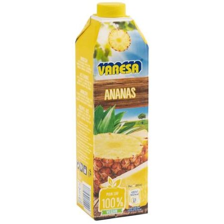 Varesa Ananassap 1L – Brik – 100% Puur Sap – Vegan
