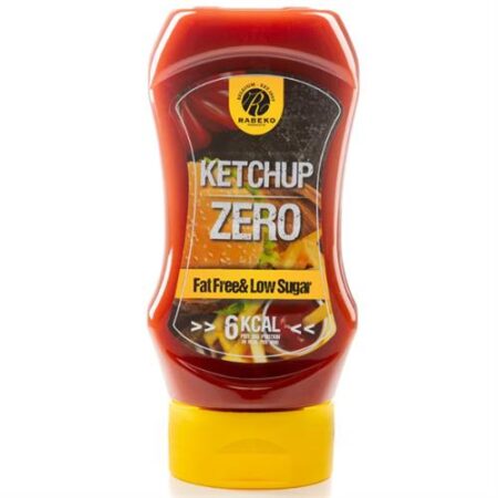 Rabeko Zero Ketchup 350ml fles – suikervrije en vetvrije ketchup met volle tomatensmaak
