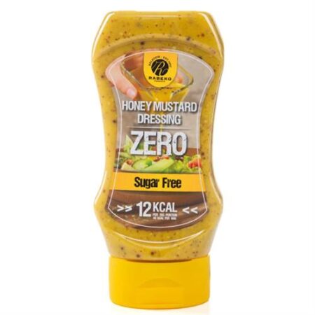 Rabeko Honey Mustard Dressing Zero 350ml suikervrije mosterddressing in knijpfles