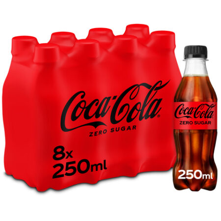 Coca-Cola Zero mini 8 x 250ml – frisdrank zonder suiker