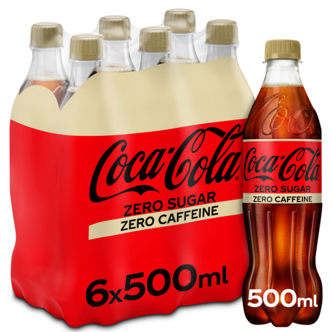 Coca Cola Zero Sugar Cafeïne Free 6 x 500ml - Afbeelding 2