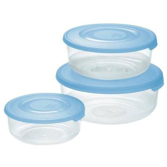 Tontarelli Vershouddozen Set/3 rond (0.5-1-1.7L) - Blauw