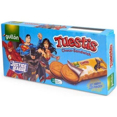 Gullon Tuestis Justice League Chocoladekoekjes Apart Verpakt 5x44g