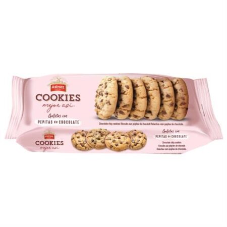 Asinez Chocolate Chip Cookies 120g – Krokante koekjes met chocoladestukjes