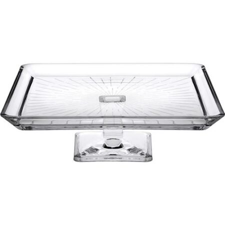 Serveerschaal met Voet Madlen – Glazen Dessert- & Taartplateau