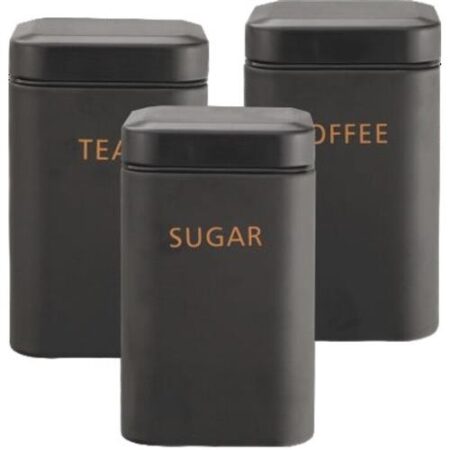 Zwarte voorraadbussen set 3 stuks Cheffinger