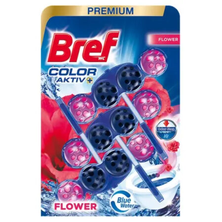 Bref toiletblok 3x50g - Fresh Flowers -Color Aktiv