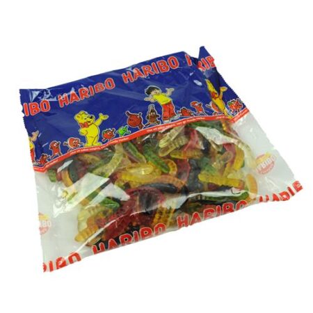 Haribo gloeiwormen fruitgummi snoep 1000g zak