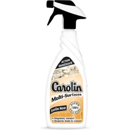 Carolin ontvetter spray 650ml met zwarte zeep fles
