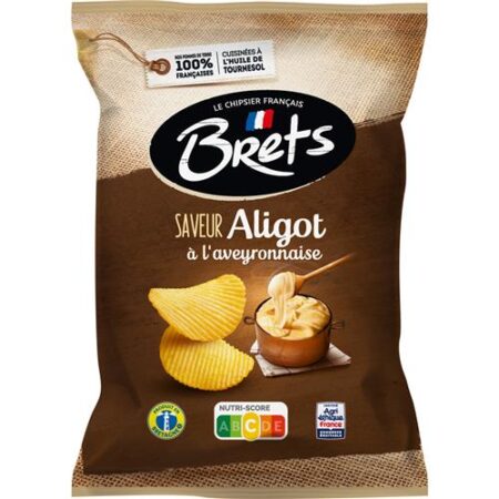 Bret’s Chips Aligot à l’Aveyronnaise 125g – Franse Chips met Kaas & Aardappel