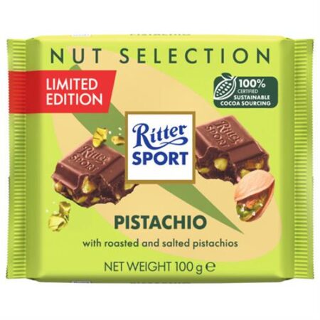 Ritter Sport pistache met melkchocolade 100g