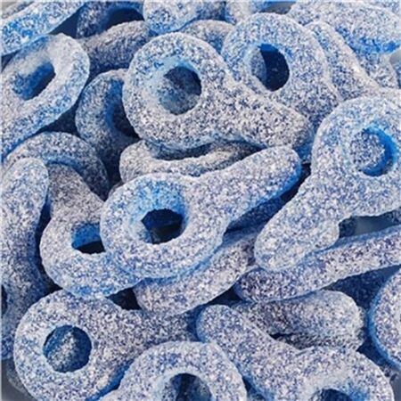 Frisia Snoepjes Zure Blauwe Fopspeentjes 1,25kg – Bulk Snoep – Harde Zure Snoepjes - Blauwe Tutters
