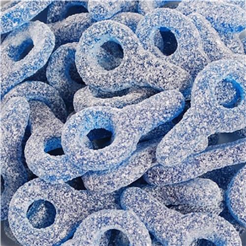 Frisia Snoepjes Zure Blauwe Fopspeentjes 1,25kg – Bulk Snoep – Harde Zure Snoepjes - Blauwe Tutters