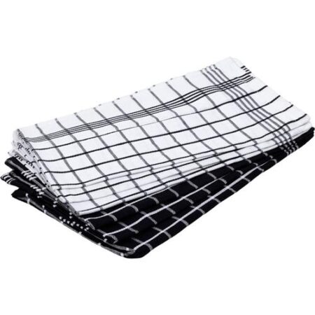 Keukenhanddoeken Set 3 Christelle – Zwart (50×70 cm)